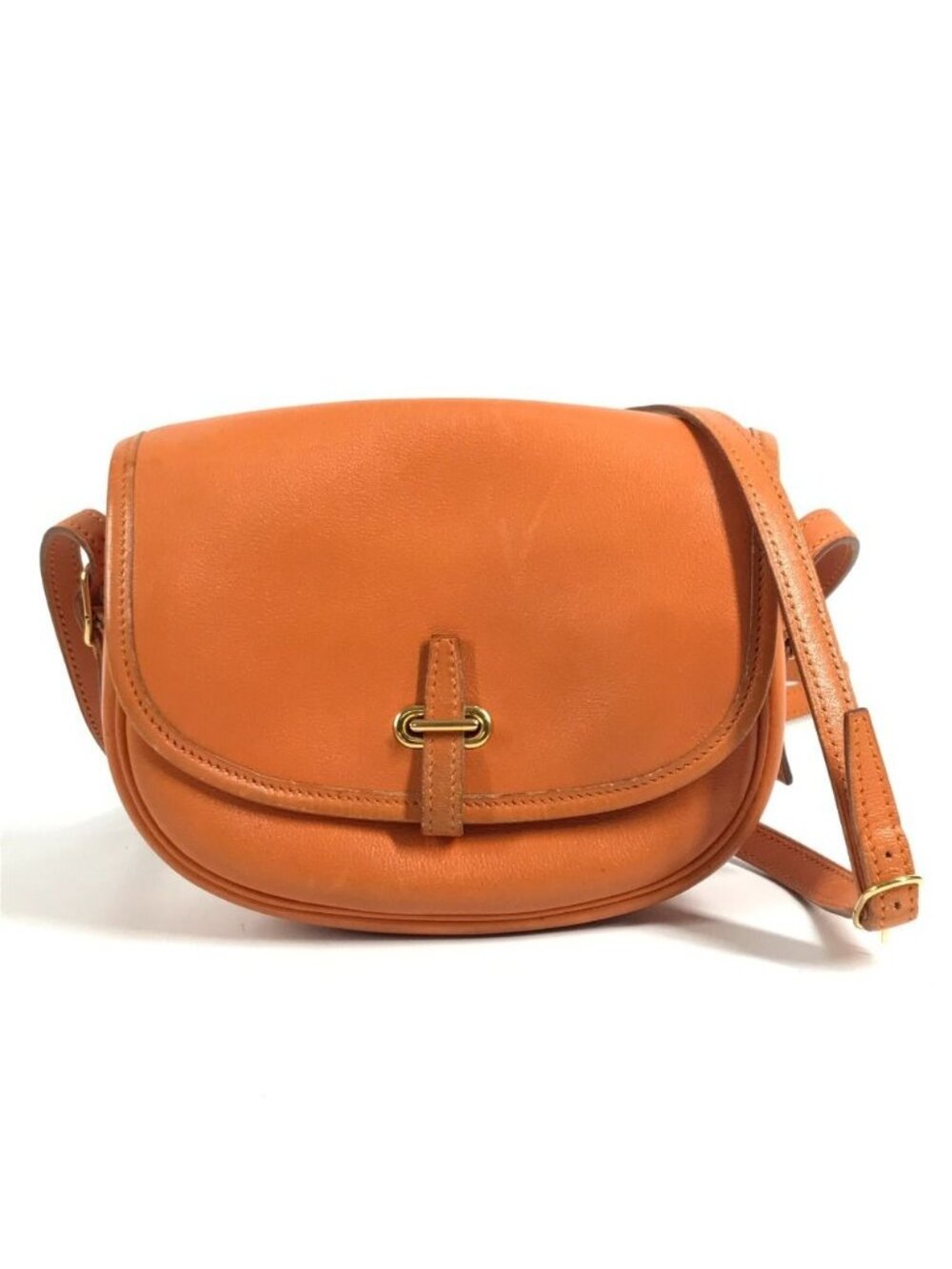 Hermes Shoulder Bag Balle de Golf Mini Leather Orange